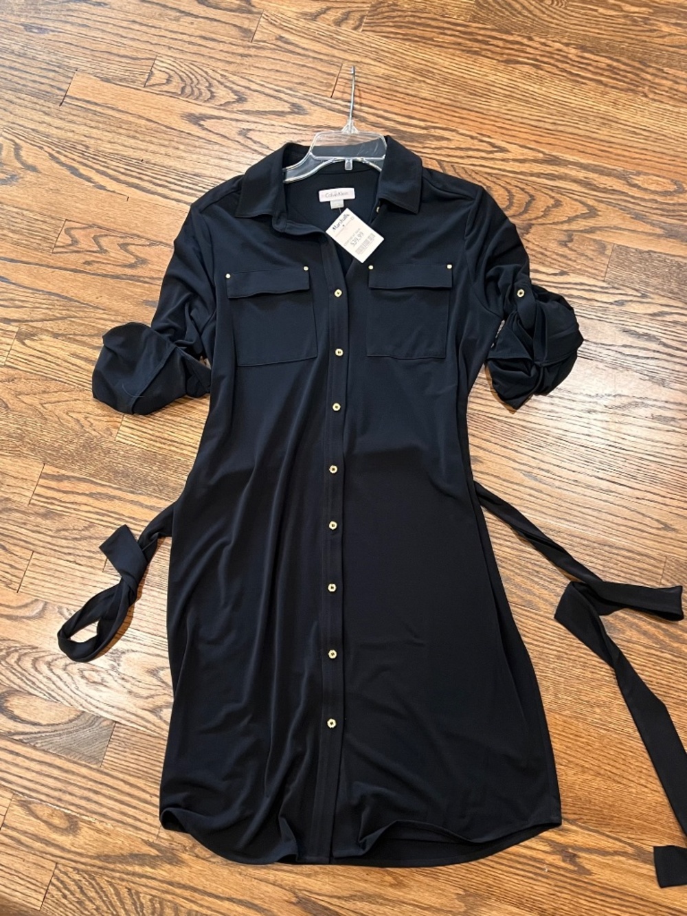 NWT Black Calvin Klein Dress size 8 - Picture 3 of 3